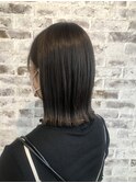 ♪ブラウンカラー×外ハネぱつっとボブ♪