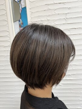 クール ヘアリズム 上田店(COOL Hair rhythm) ナチュラルベージュの丸みショート