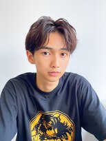 ツーダブルバイフィフス 茶屋町店(WW.. by fifth)&nbsp;センターパートメンズマッシュパーマニュアンスパーマ刈り上げ