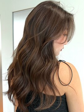 サイン 表参道(SIGN) イヤリングカラーマッシュウルフツヤ髪スタイルブルージュ