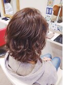 ナチュラルデジタルニュアンスパーマ大人可愛いニュアンス