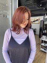 アルカナ 明治神宮前原宿(ARCANA)&nbsp;切りっぱなしボブ エアリーロング 美髪 ピンクブラウン