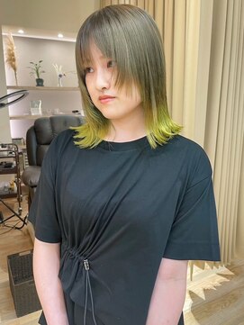 バランス ヘアーアンドアイラッシュ 野田店(balance.) イエローエンドカラー