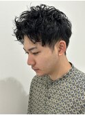 メンズマッシュショートシャドウパーマパーマニュアンスパーマ