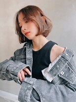 Siena 渋谷　ショート×ミルクティベージュ