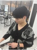 フェザーショートダウンパーマ韓国ショートビジネスマン流行