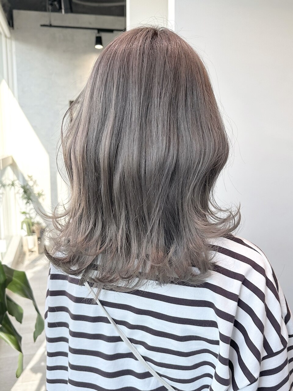 ピンクベージュ/ブリーチ/ブリーチなし/表参道/女性美容師
