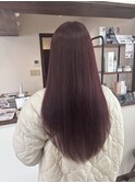 ブリーチなしダブルカラーチェリーレッドカラー韓国
