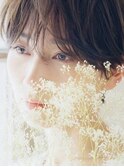 儚さをまとう透明感ショート