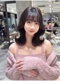 ショート ボブ インナーカラー 韓国風5626