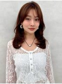 02丸顔レイヤーカット/ワンカール/小顔カット/イメチェン