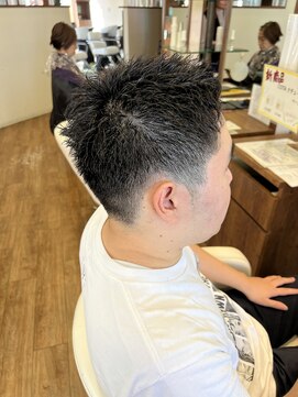 ジップ 浜田店(zip) メンズスキンフェード×３０代ワイルド