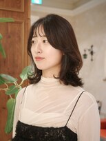 ビュートリアム265(BEAUTRIUM 265)&nbsp;◆ミディアムレイヤーカット/くびれヘア/小顔カット/ブラウン