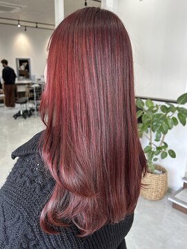 エミュ(emu.) ブリーチなしで叶う◎育てるレッドカラー