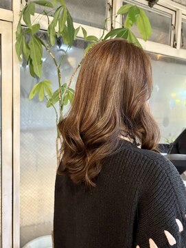 ティティーサッポロ(tity sapporo) ハイライト/オーガニックカラー/ピンクブラウン