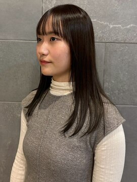 カミソメヤイロドリ(髪染やIRO-D-ORI) 縮毛矯正 髪質改善ストレート グレージュカラー 透明感カラー