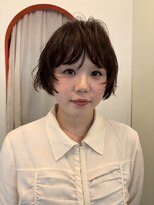トーカ(tohka)&nbsp;ゆるっとふんわりコテ巻きニュアンスボブパーマ　デジタルパーマ