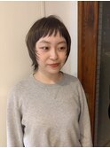 ショートウルフ/ナチュラルショート/ミルクブラウン/夏/板橋