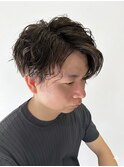 ブラックピンパーマで作る波打スパイラル