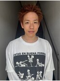 オレンジカラー暖色カラースパイキーショート