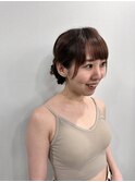 結婚式参列に♪/お呼ばれヘア/おとなっぽヘア/編み込み/ロング