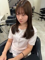 ドクターズサロン レラパール&nbsp;シースルーバング/ツヤ髪ストレート/ミディアムレイヤー10代20代