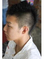 オーバーキャプテンネイキッド(OVER CAPTAIN NAKED)&nbsp;男気！２ブロックソフトモヒカン