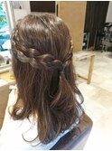 モテ可愛く編み込みハーフアレンジ♪【担当 木村沙織】
