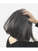 美容室 びゃんびゃん 社店&nbsp;外国人風グレージュカラー/デザインカラー/ミディアムヘア
