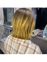 インク 渋谷(INK.)&nbsp;ボブ/フェザーバング/大人かわいい/グラデハイライト[渋谷]