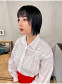 顔まわりプツンとボブ◎