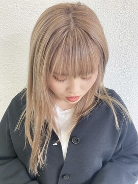 コード 四条河原町駅店(CHORD) 京都　河原町　美容室　ホワイトベージュカラー　ハイトーン