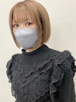 コト 福井大和田店(coto) 福井　大和田　ミルクティーベージュ　ハイトーンボブ　可愛い