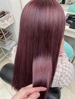 ラルムバイシー 新宿(LARME by Sea)&nbsp;ブリーチあり高発色カラーで鮮やかなピンクヘア【新宿/前髪】