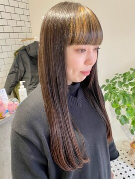 ミー(me.) 前髪デザイン ロングヘア