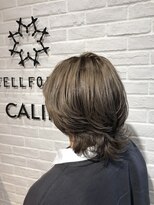 ヘア スパ ビューティー エールフォルム(HAIR SPA BEAUTY YELLFORME)&nbsp;ミディアムウルフ×ヌーディベージュ