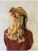 カジュアルアレンジ/ハーフアップ/ヘアアレンジ