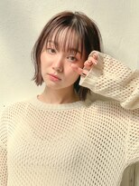 ロンドシエル 横浜(Lond ciel)&nbsp;オリーブグレー/レイヤーカット/黒髪/マロンベージュ/横浜