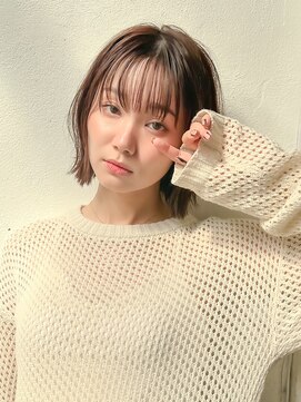 ロンドシエル 横浜(Lond ciel) オリーブグレー/レイヤーカット/黒髪/マロンベージュ/横浜