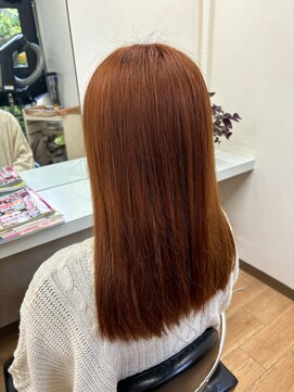 美容室サンク(CINQ) ブラウンオレンジ