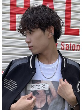 カリファ 田町(KHALIFA) 【 メンズショート × ミックスパーマ 】