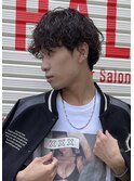 【 メンズショート × ミックスパーマ 】
