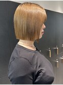 メルティカラー似合わせカットミディアム縮毛矯正ボブ