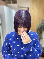セム(sem) ブリーチありのパープルカラー