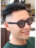 アクセプトザワールドバーバー(Accept the world barber)&nbsp;２ブロック0オールバック×スキンフェード