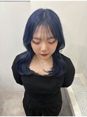 10代20代30代／ネイビーブルー/ブルーカラー/髪質改善