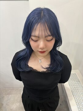 ヴィア(Via) 10代20代30代／ネイビーブルー/ブルーカラー/髪質改善
