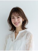 レイヤーカット/イメチェン/外ハネボブ/美髪/ワイドバング/髪型