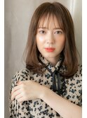□マロンベージュ前下がりレイヤーワンカール406-2戸頭30代40代