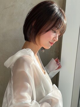 アフロート ルヴア(AFLOAT RUVUA) みね.軽めで扱いやすいショートボブ!30代40代50代前下がり新宿